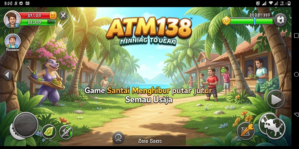 Gameplay santai ATM138 yang menyenangkan dan penuh warna.