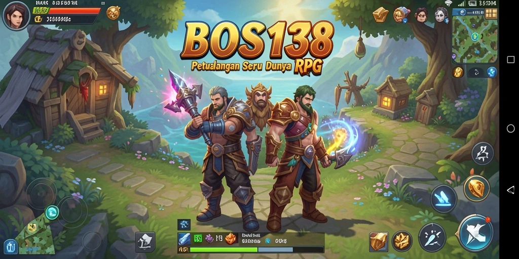 Tampilan gameplay menarik dari BOS138 yang menampilkan aksi RPG.