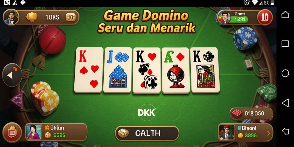 Screenshot gameplay DKK yang menampilkan aksi seru permainan Domino.