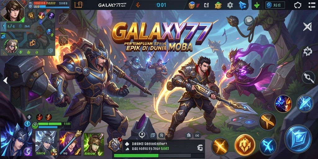 Tampilan aksi seru dalam gameplay GALAXY77 yang penuh strategi.