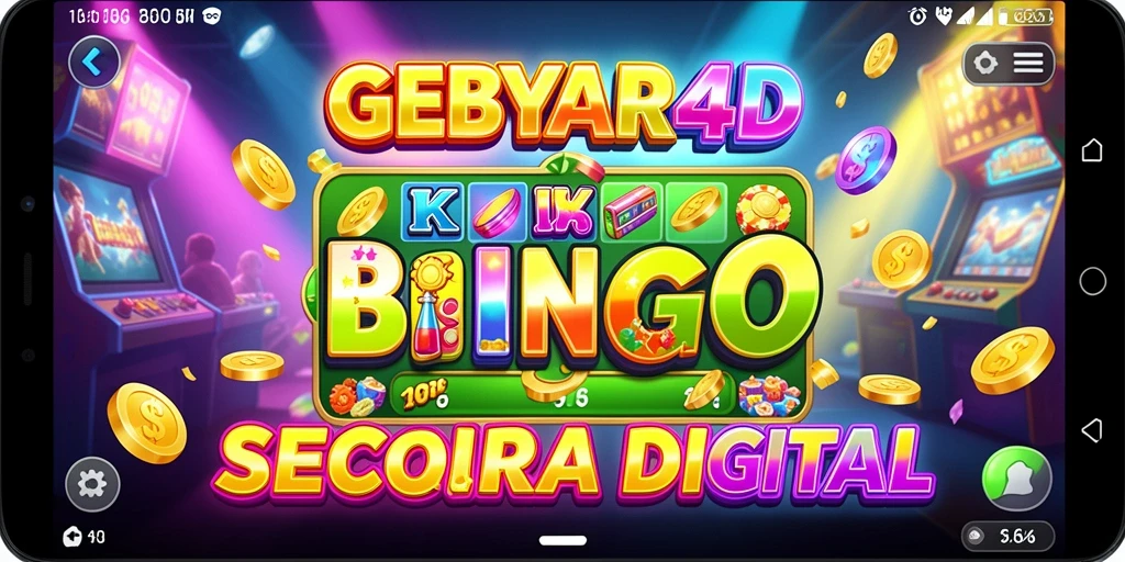 Tampilan gameplay GEBYAR4D yang seru saat bermain Bingo.