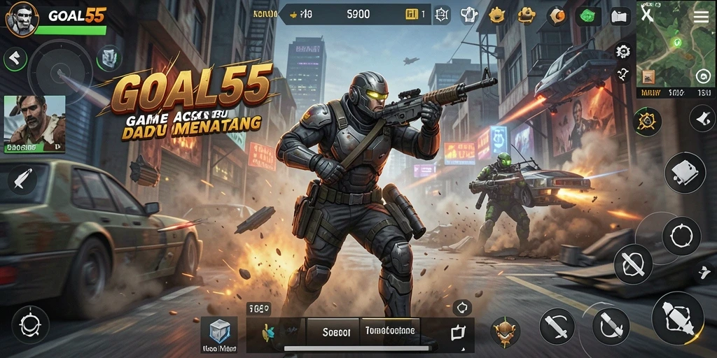 Gameplay seru dengan karakter unik di GOAL55.