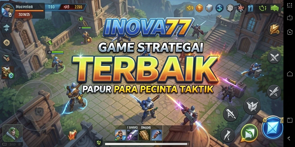 Screenshot gameplay <strong>INOVA77</strong> menampilkan aksi strategi yang mendebarkan.