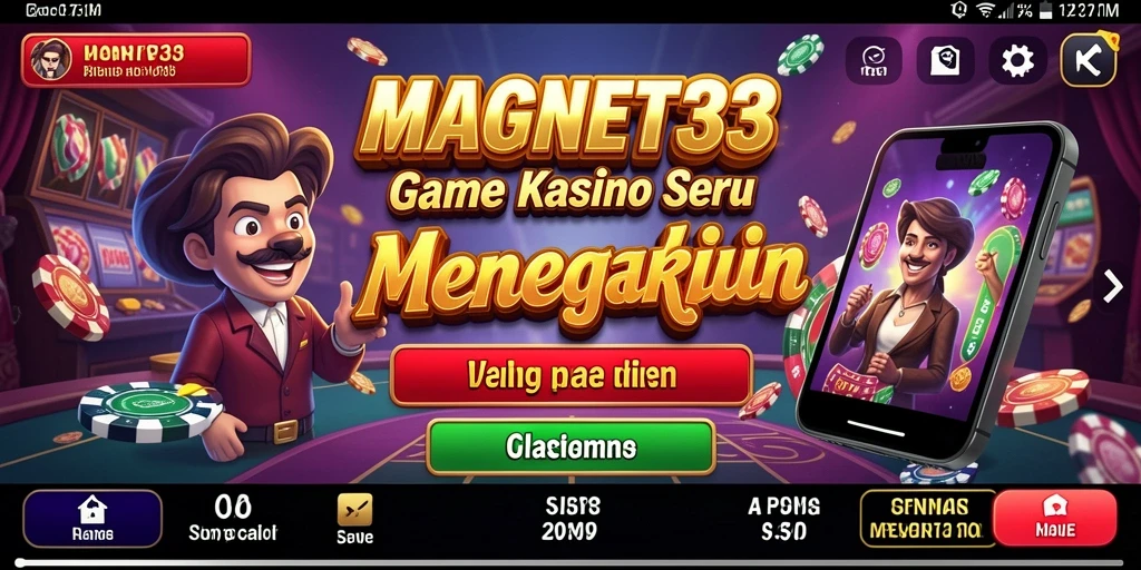 Screenshot utama memperlihatkan gameplay seru dalam MAGNET33.
