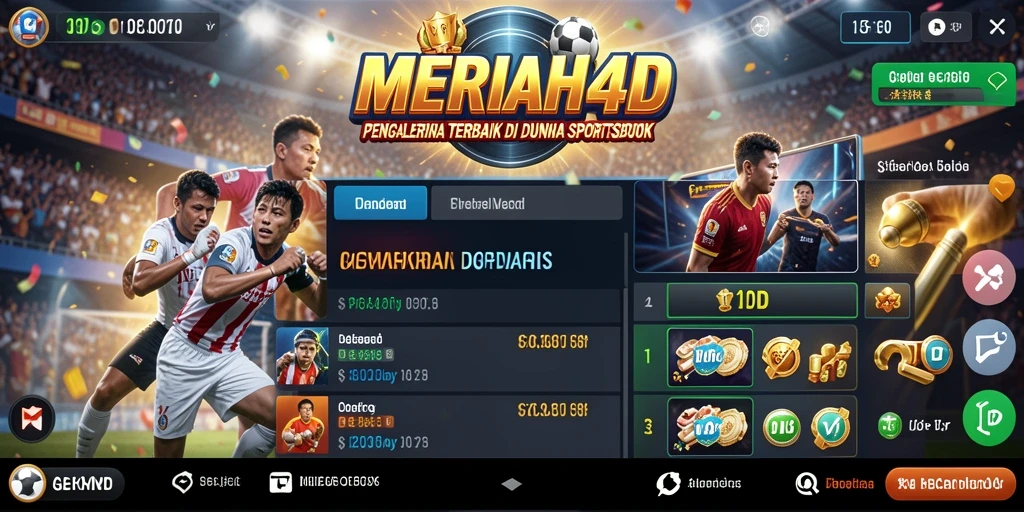 Tampilan gameplay menarik dari aplikasi Sportsbook MERIAH4D.