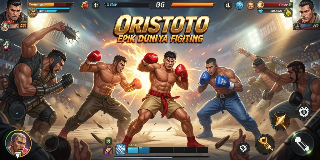 Gameplay seru dengan karakter Fighting yang beragam.
