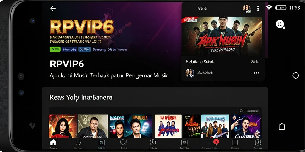 Tampilan gameplay RPVIP6 dengan fitur karaoke interaktif.