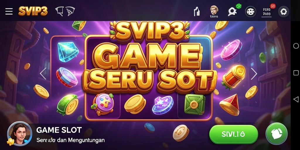 Tampilan gameplay yang menarik dan penuh warna dari SVIP3.