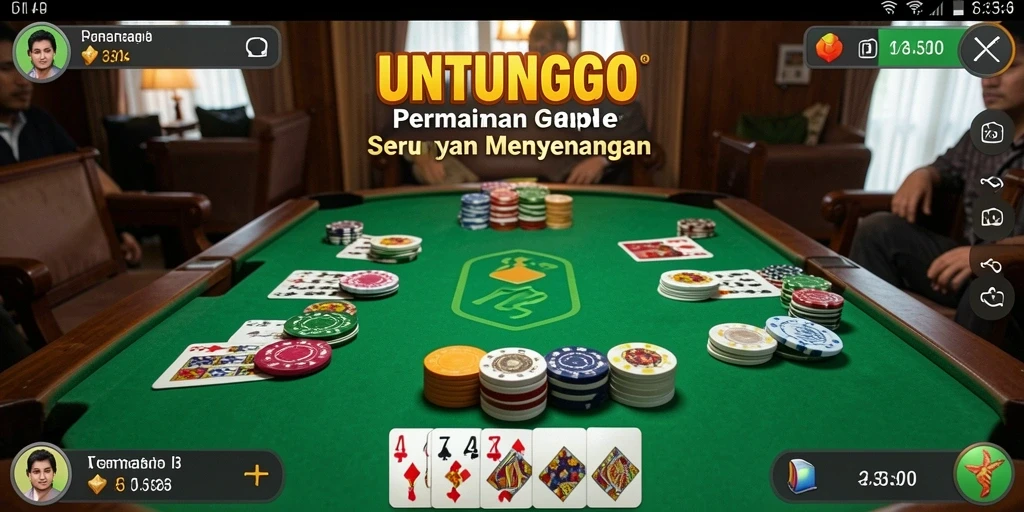 Tampilan permainan Gaple yang menarik dan interaktif.