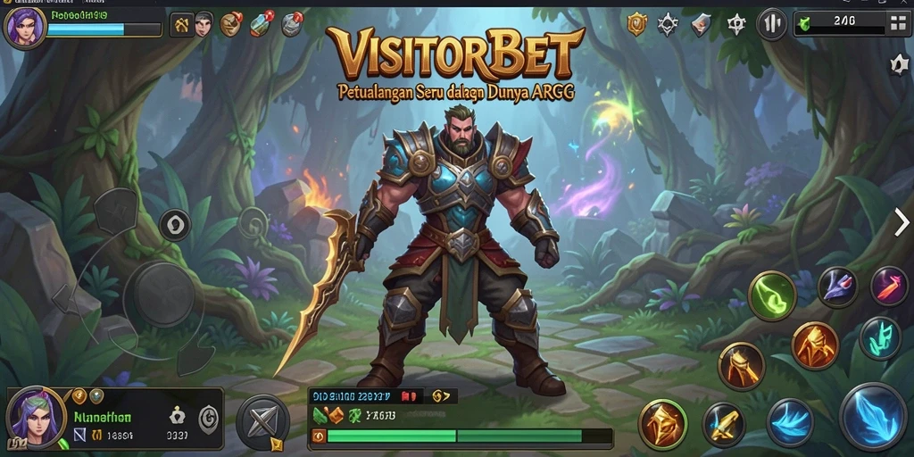 Tampilan gameplay VISITORBET yang mendebarkan dan penuh aksi.