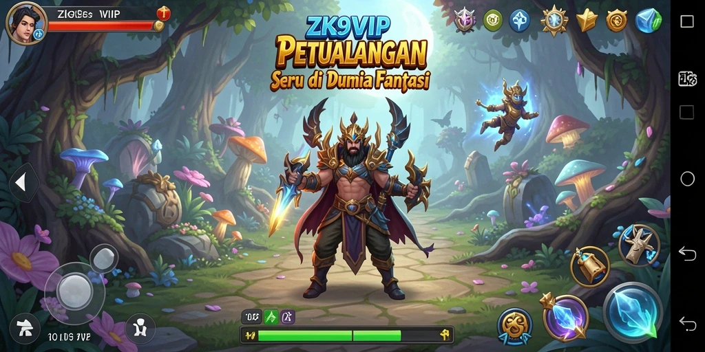 Tangkapan layar ZK9VIP menunjukkan aksi seru dalam petualangan.
